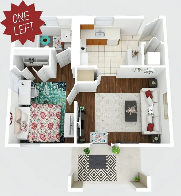 Villa Cristina — 1 BEDROOM PRIVATE VILLA floor plan