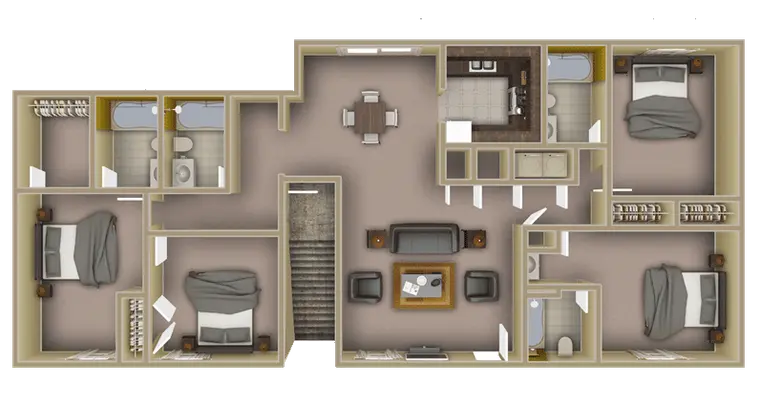 Villa Dylano — 4 BEDROOM CLASSIC floor plan