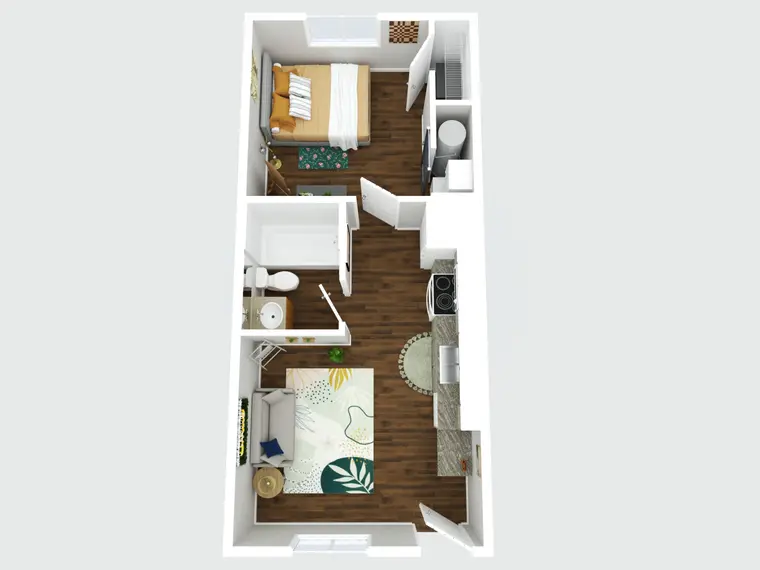 Villa Firenze — 1 Bedroom floor plan