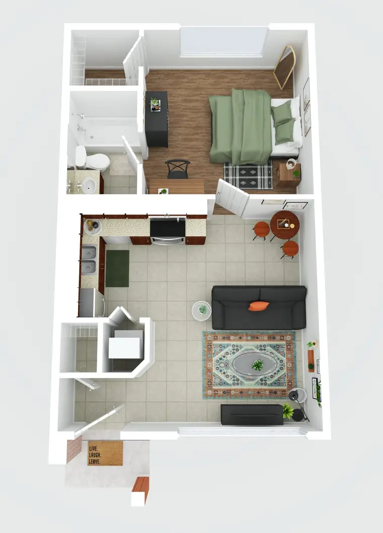 Villa Lucia — 1 Bedroom / 1 Bath floor plan