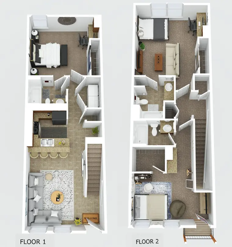 Villa Lucia — 3 Bedroom / 3 Bath floor plan